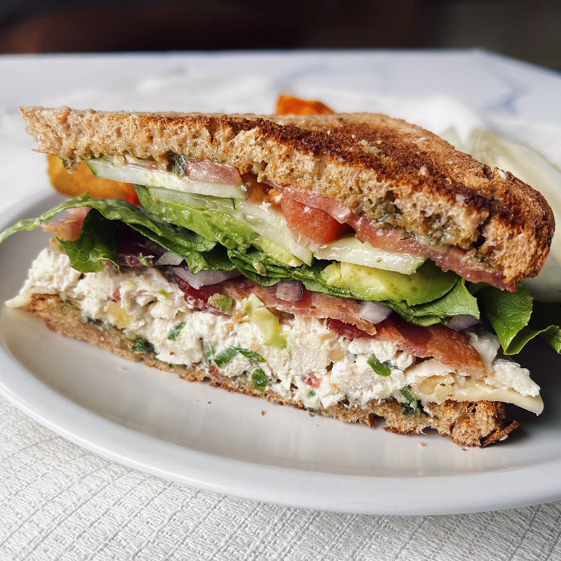 Loaded Chicken Salad Sandwich