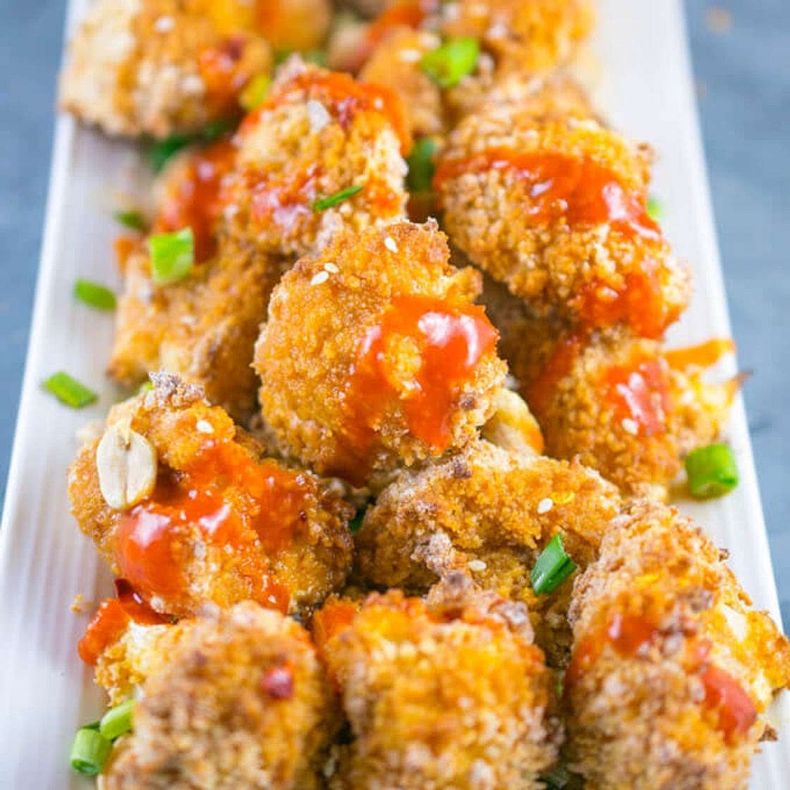 Thai Peanut Cauliflower Wings