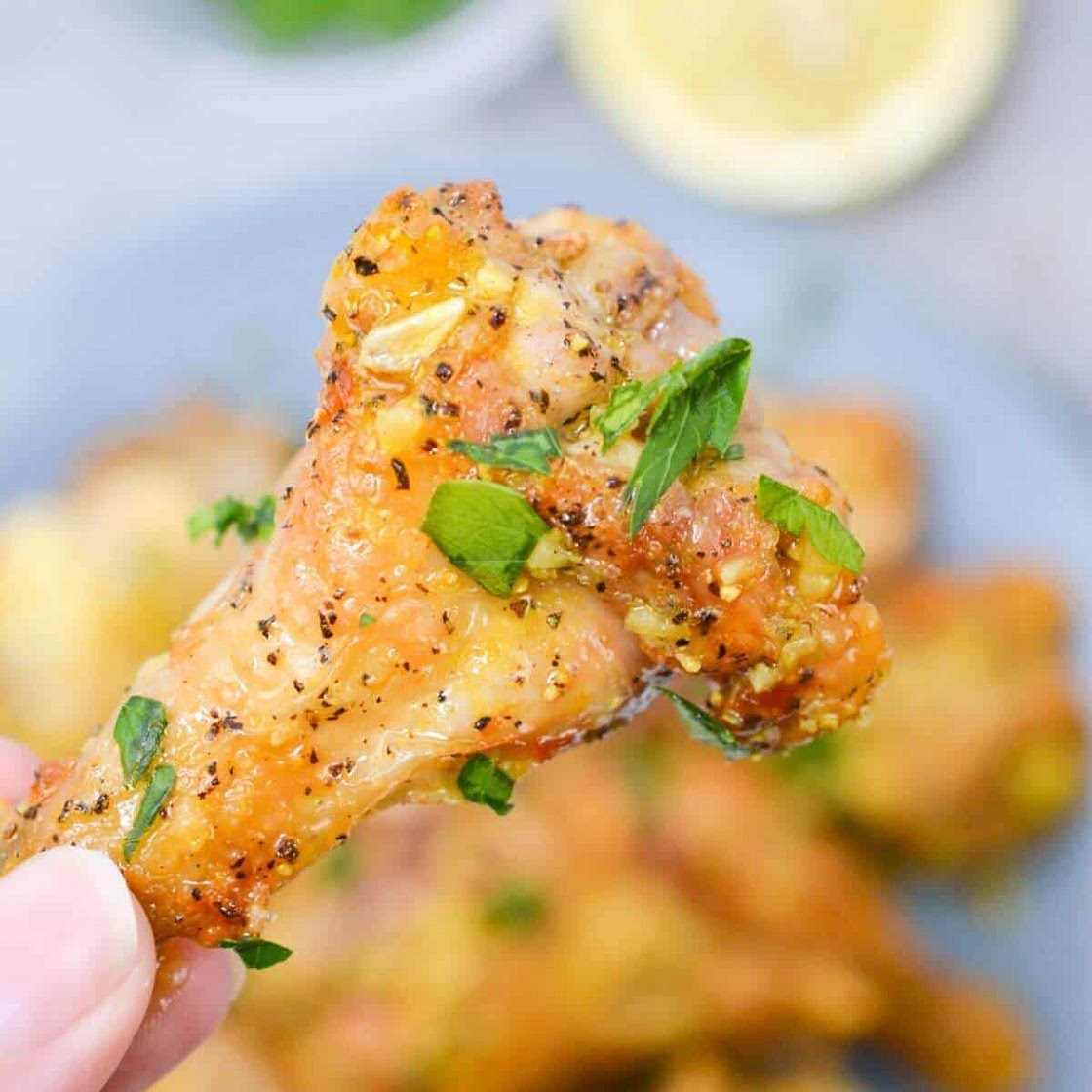 Lemon Pepper Wings in Air Fryer
