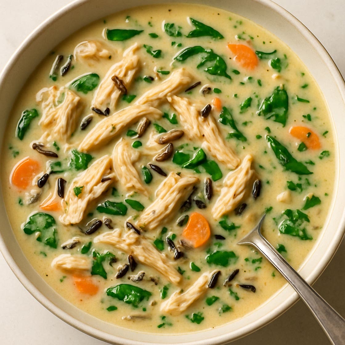 Creamy Marry Me Chicken and Wild Rice Soup
