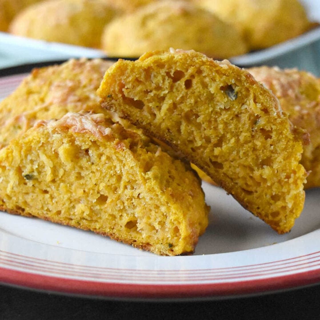 Pumpkin Parmesan Drop Biscuits