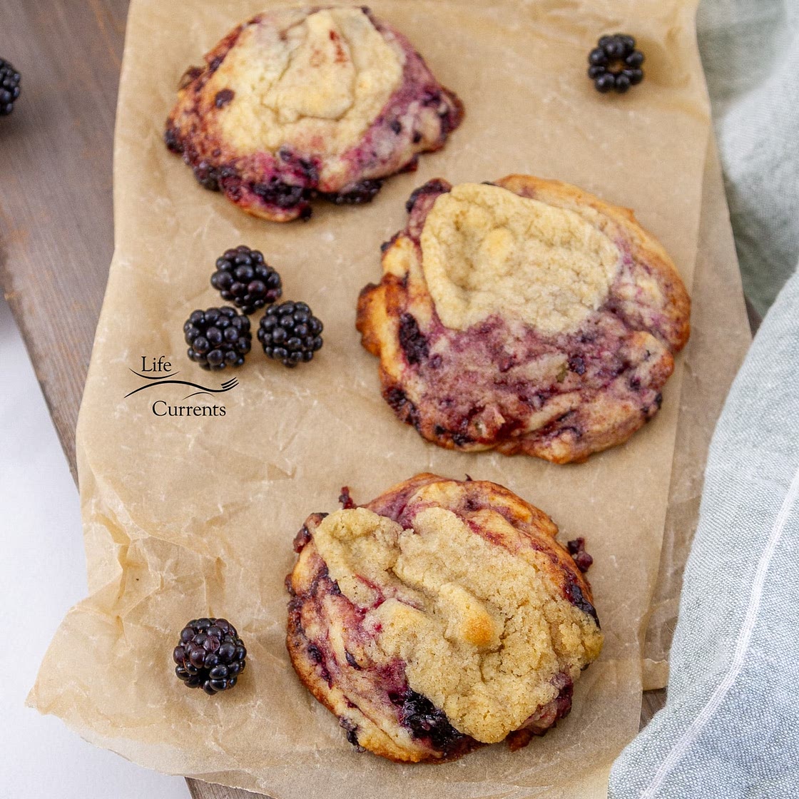 Blackberry Muffin Cookies