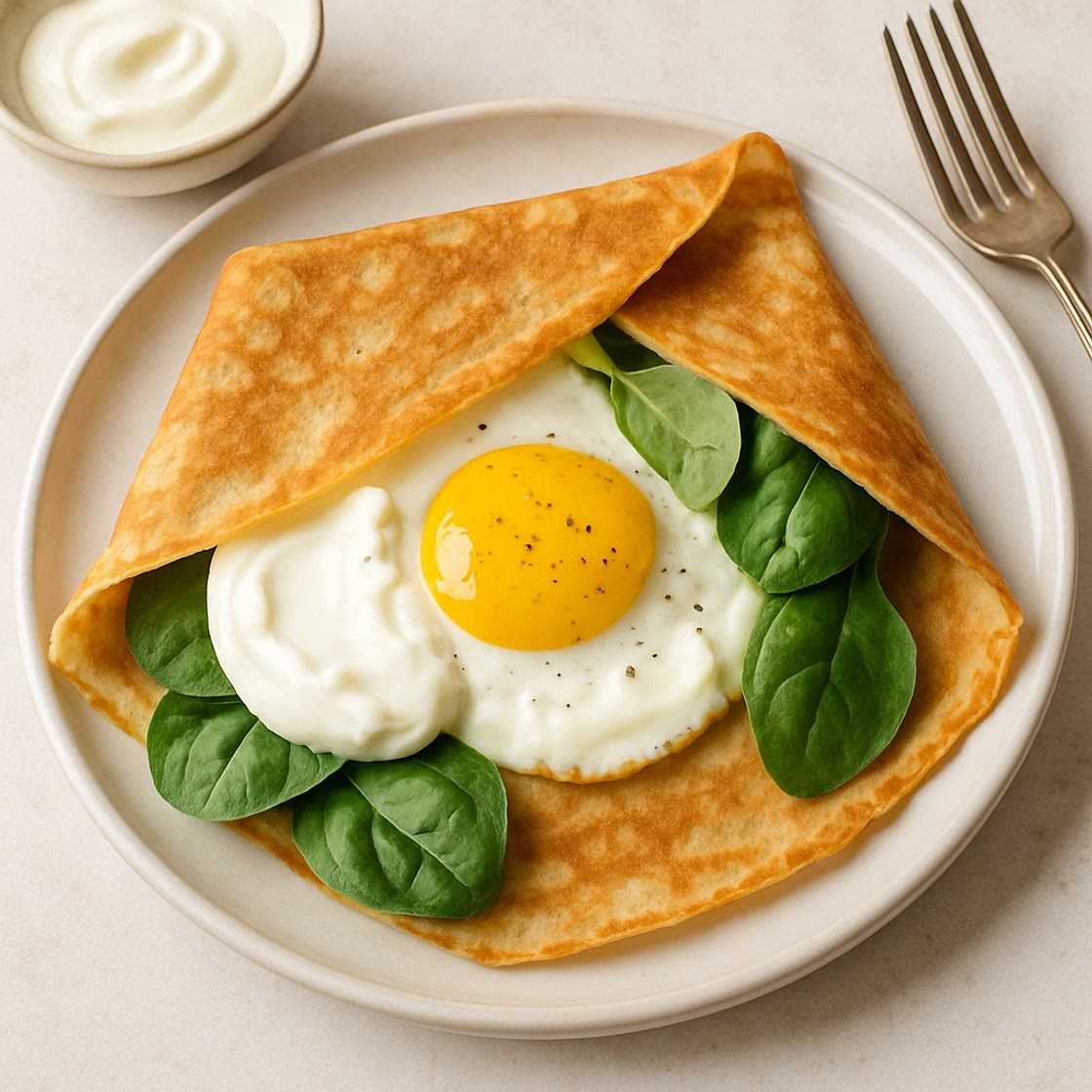 Egg & Greek Yogurt Crepe