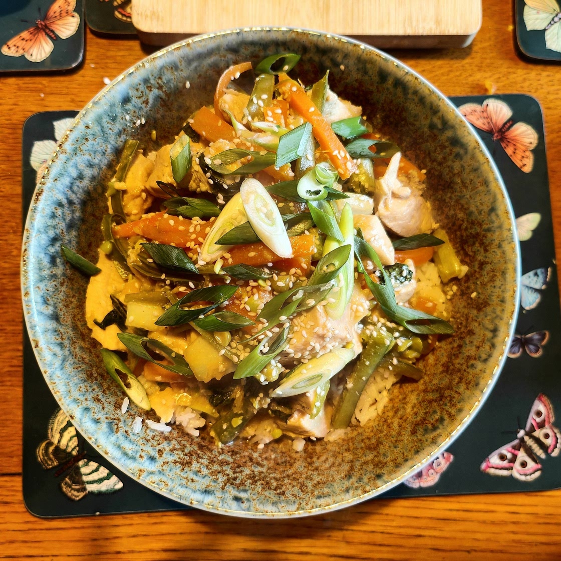 Miso Chicken & Garlic Rice Bowl