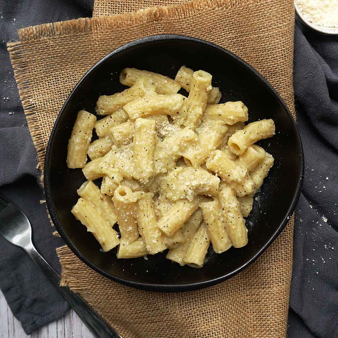 Pasta with Easy Creamy Eggplant Sauce