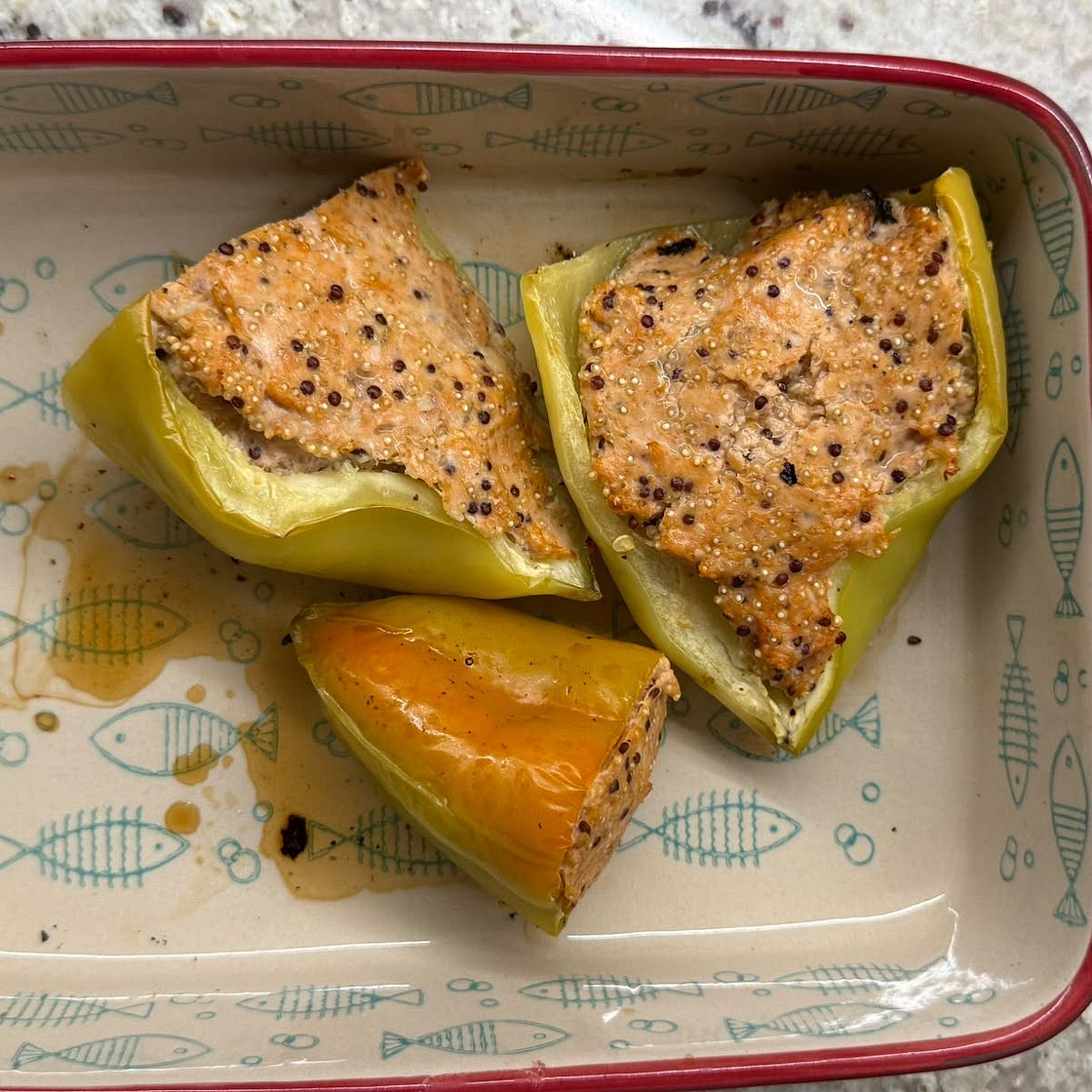 Turkey & Quinoa Stuffed Peppers