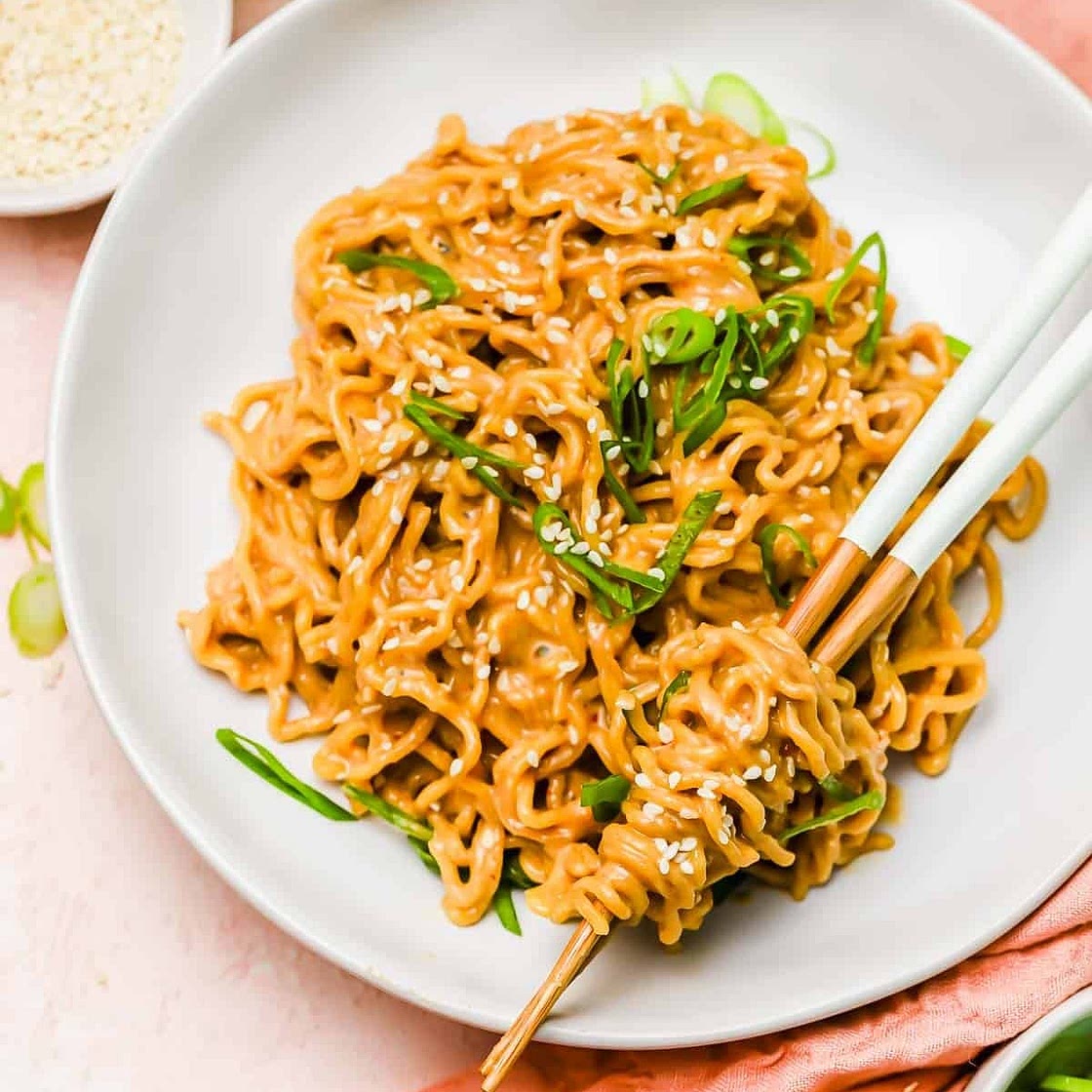 Cold Spicy Peanut Sesame Noodles