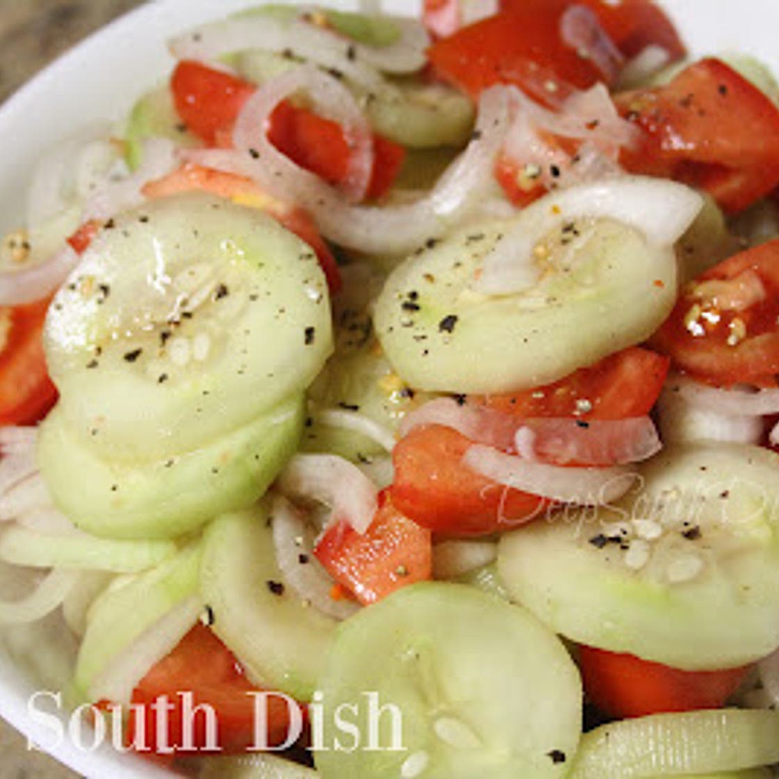 Marinated Cucumber and Tomato Salad