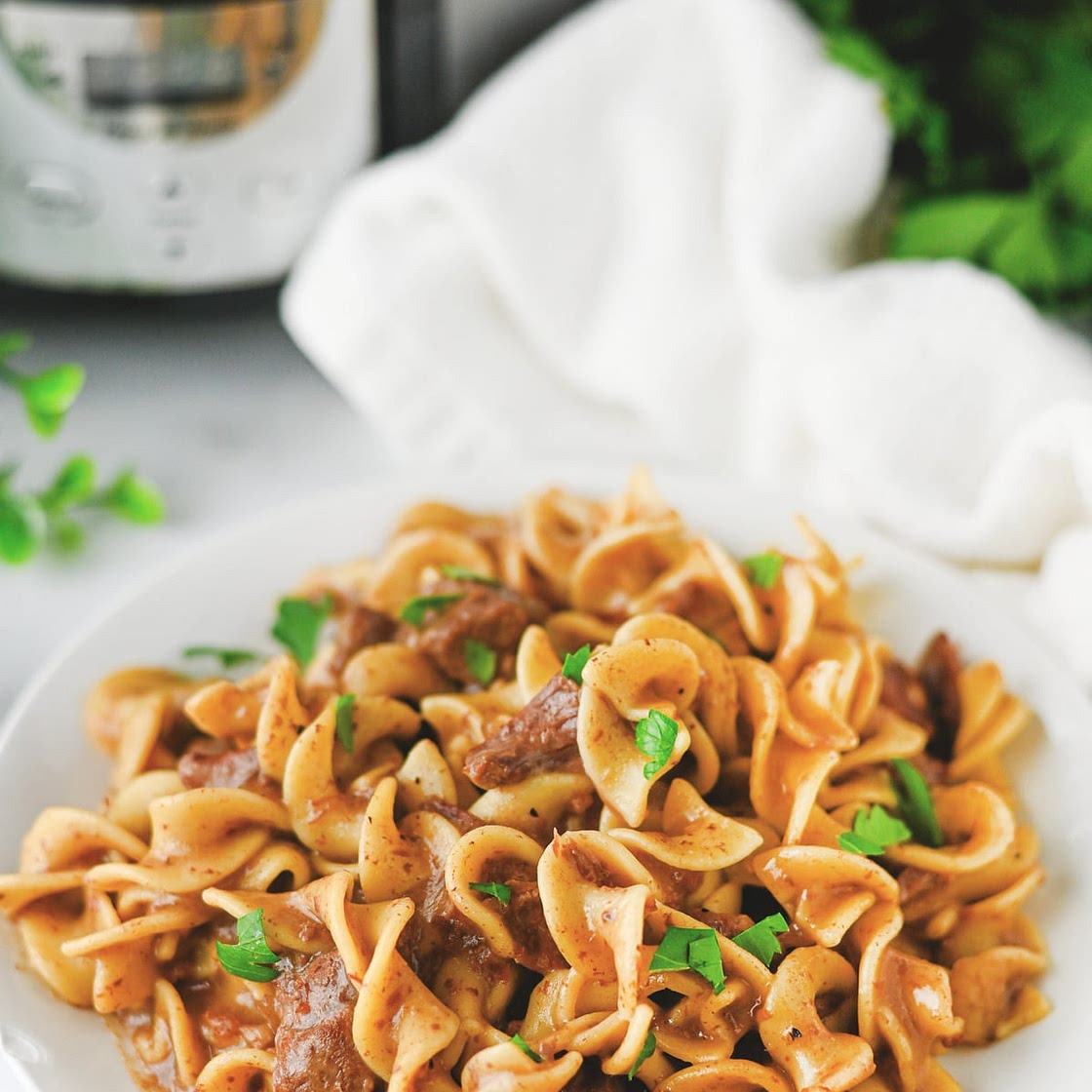Crockpot Beef & Noodles