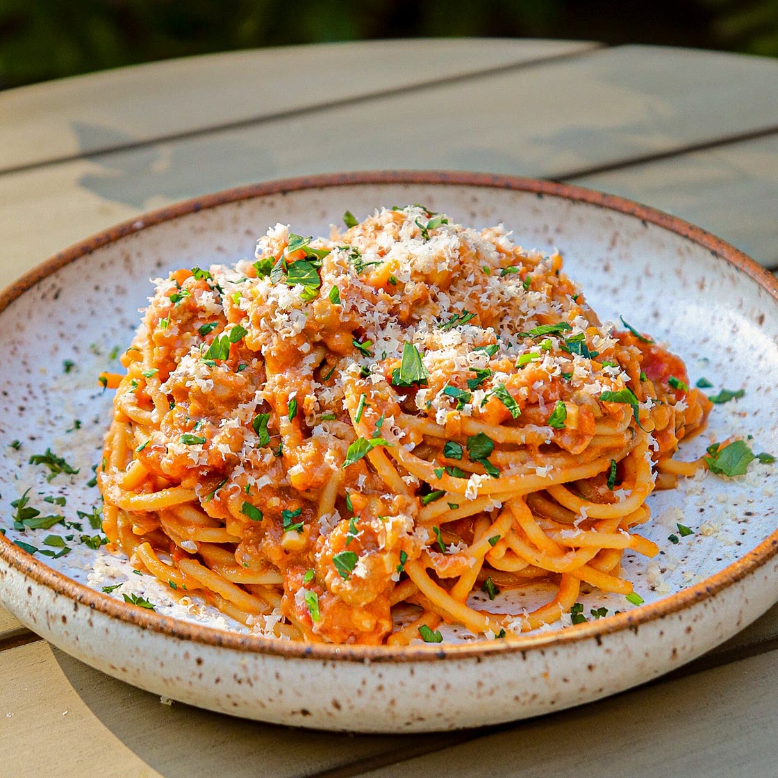 Pumpkin Lentil Bolognese