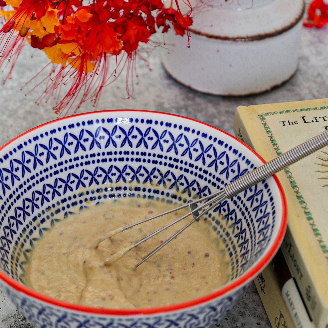 Creamy Maple Mustard Dressing (vegan)