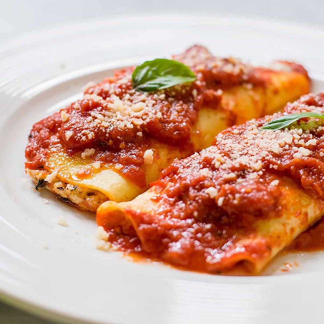 Homemade Manicotti with Crepes (Crespelle)