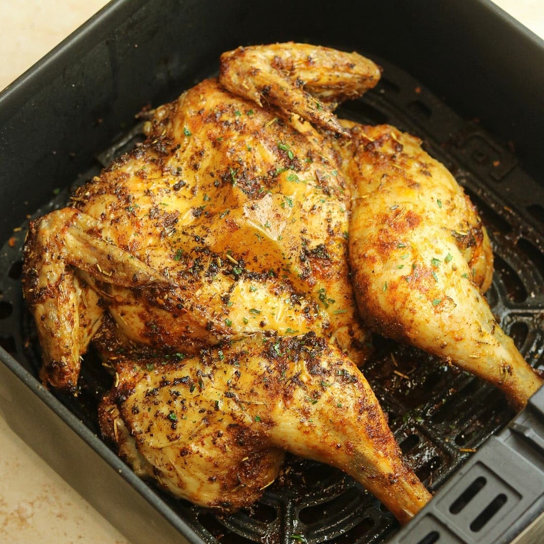 Air Fryer Spatchcock Chicken