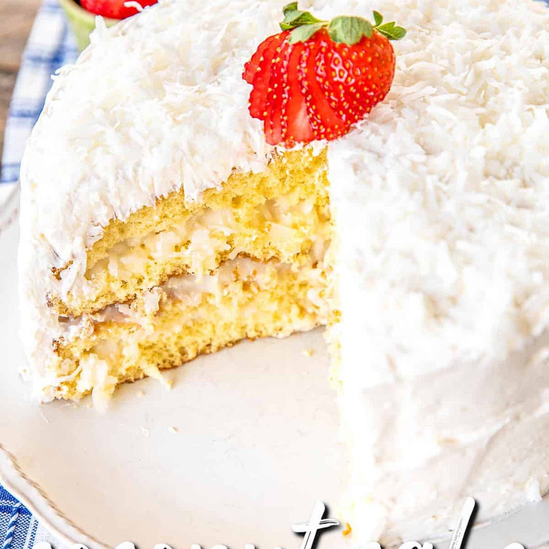 Coconut Cake with Sour Cream Frosting