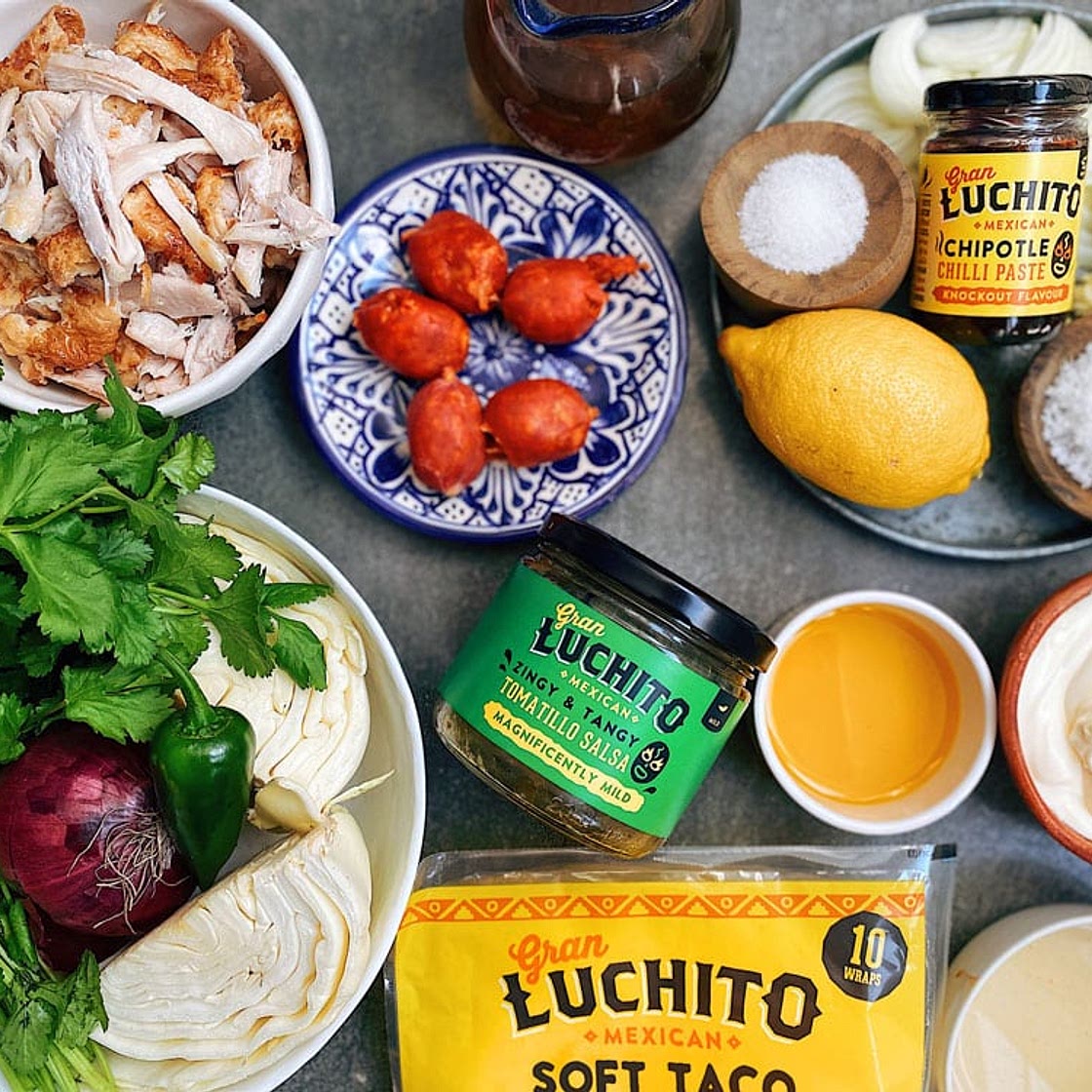 Easy Chicken & Chorizo Tacos