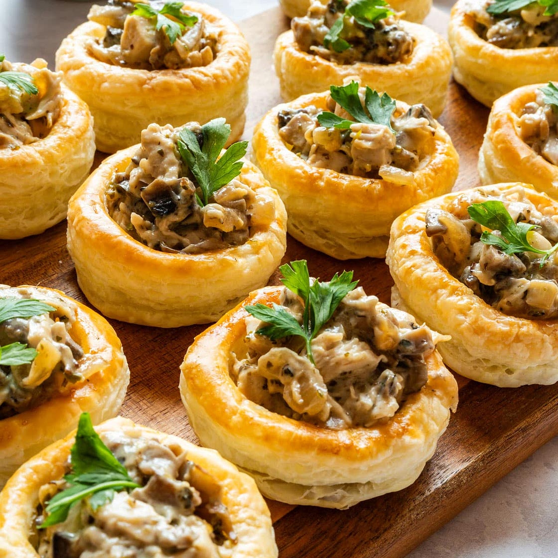 Chicken and Mushroom Vol-au-Vents