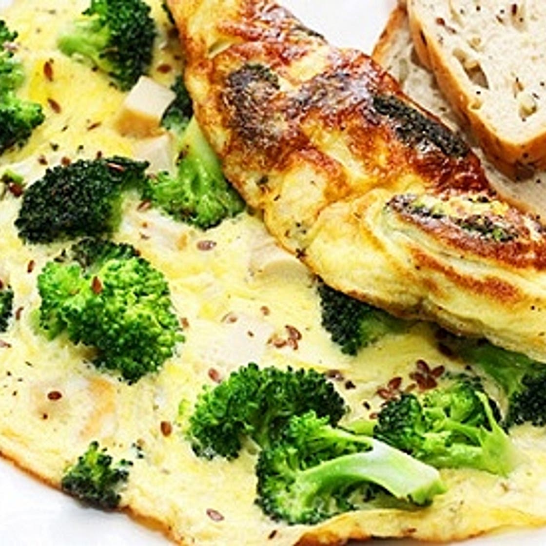 Breakfast: Broccoli and Swiss Omelette