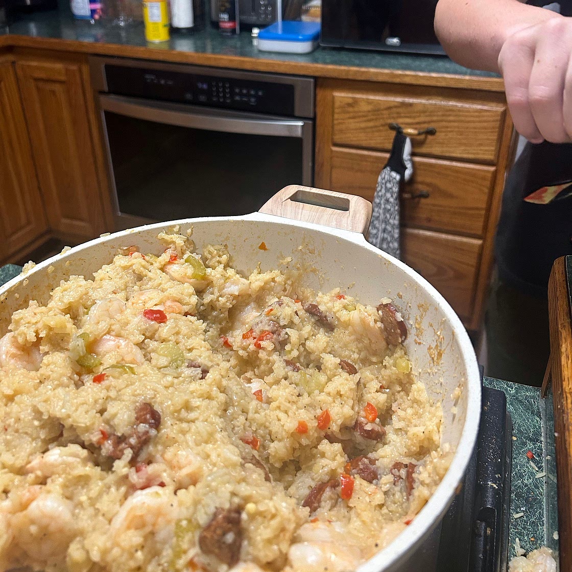 One-Pot Sausage and Shrimp Jambalaya