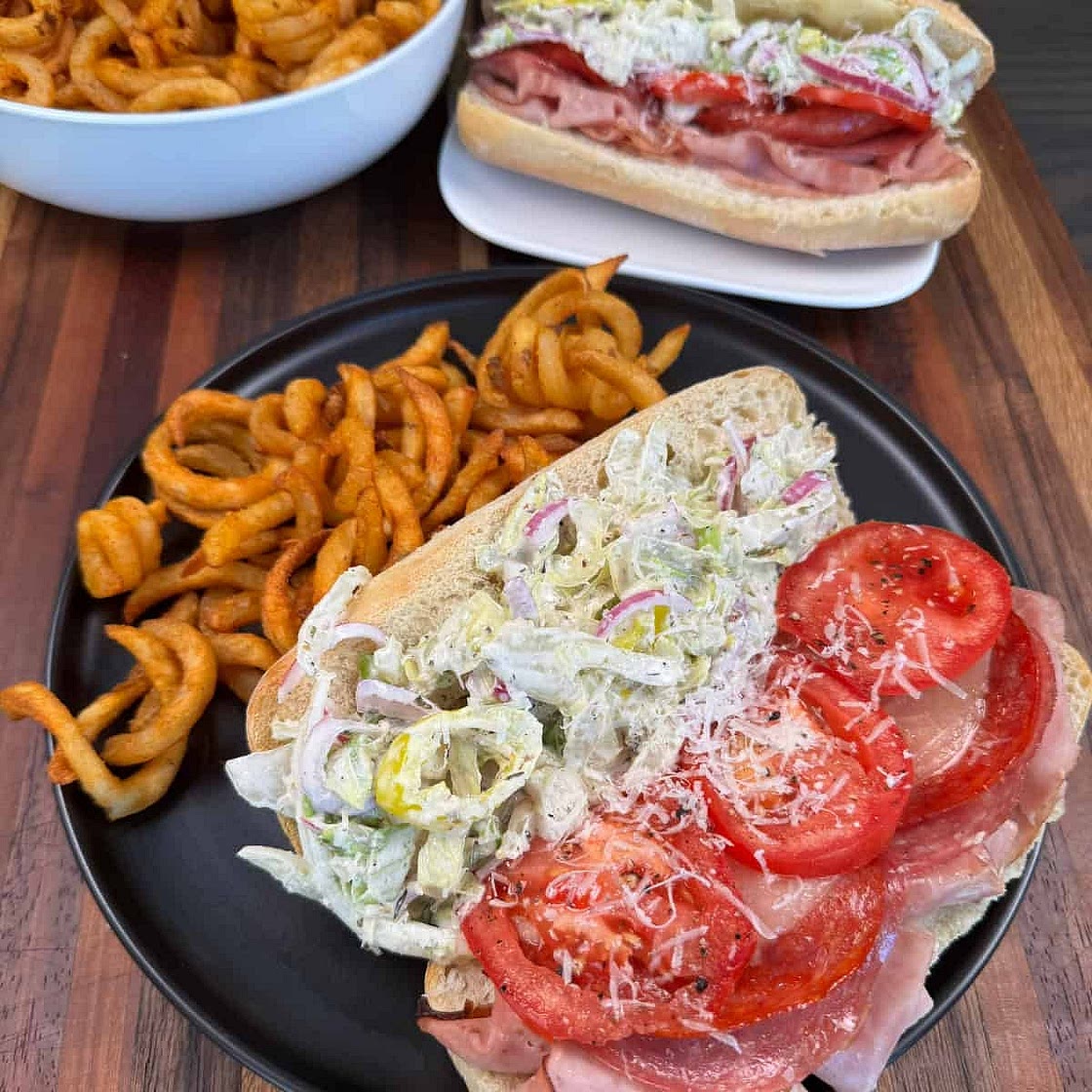 Grinder salad sandwiches