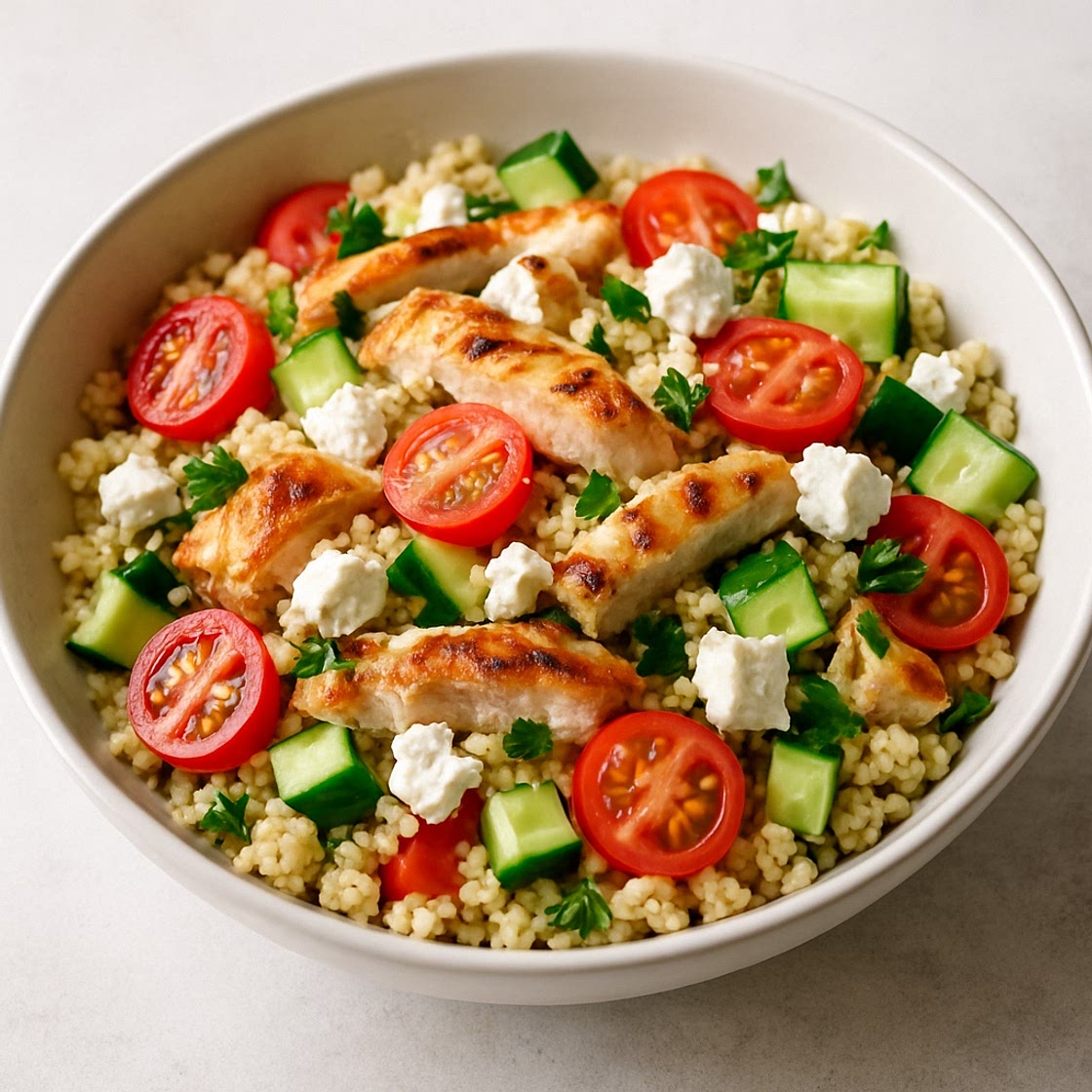 Chicken & Feta Couscous Salad