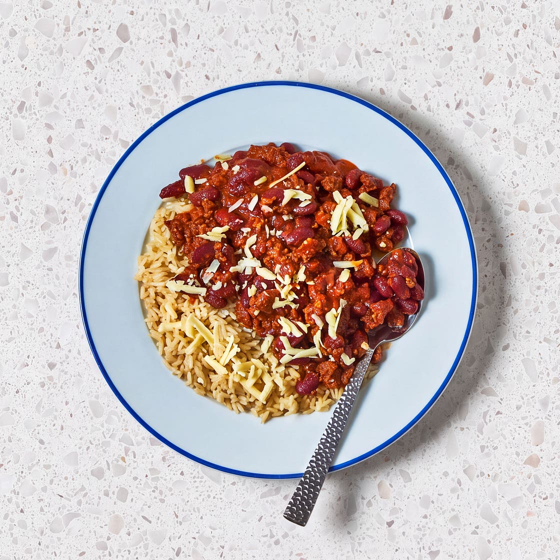 Smoky Chilli Con Carne With Rice