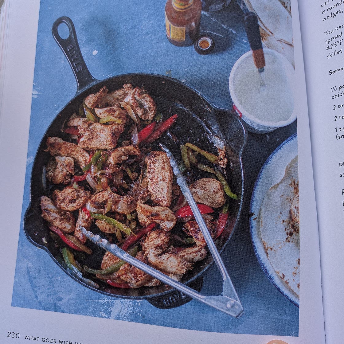 Chicken Fajitas with Poblanos + Onions