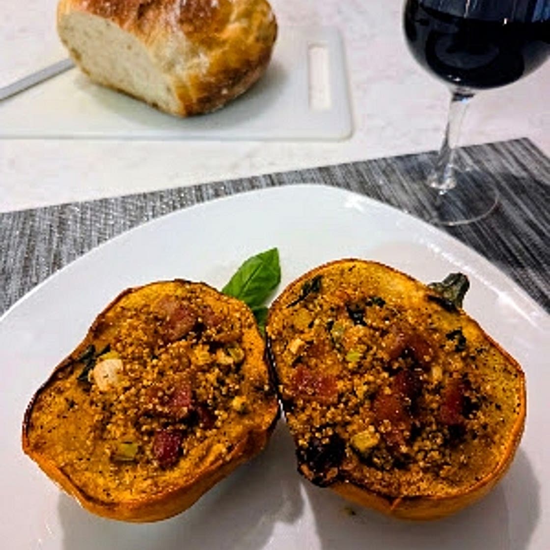 Quinoa Stuffed Acorn Squash