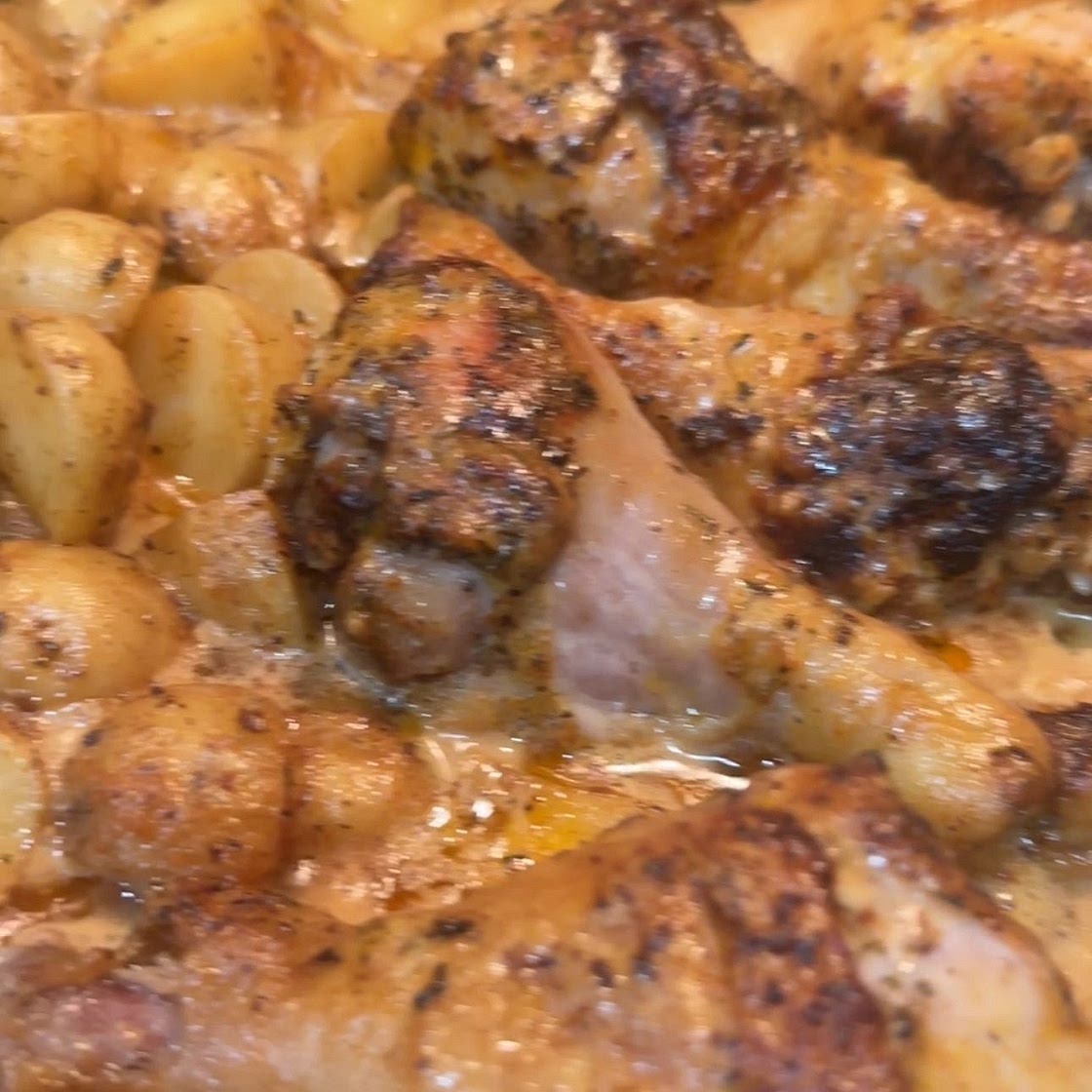 Chicken and Potatoes with Dijon Cream Sauce