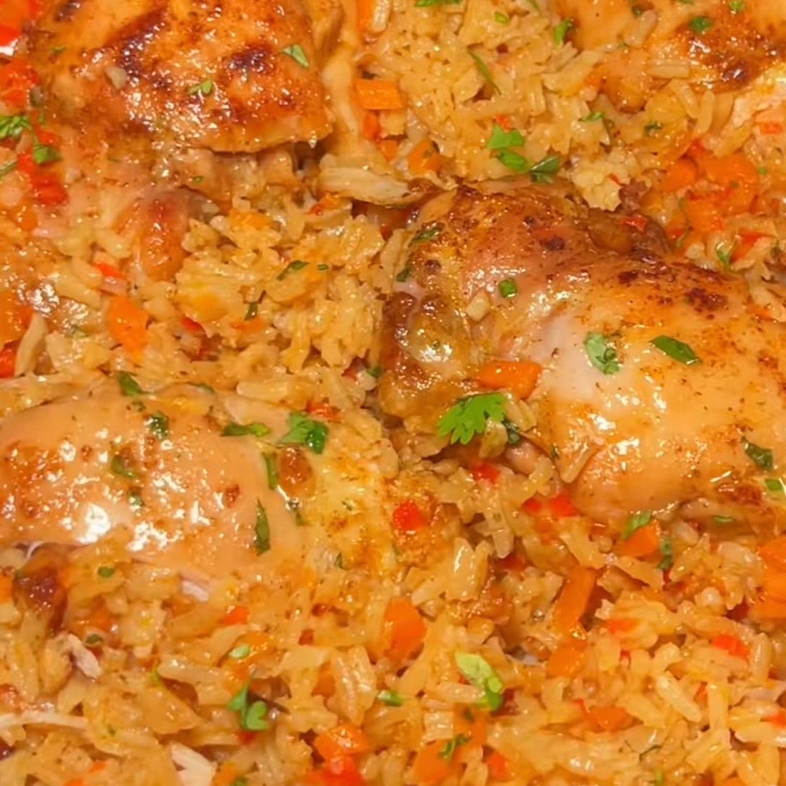 One pan chicken and rice