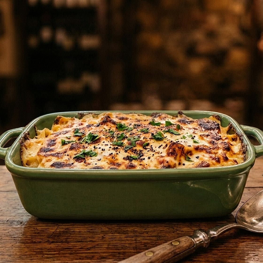 Creamy Vegan Alfredo Bake