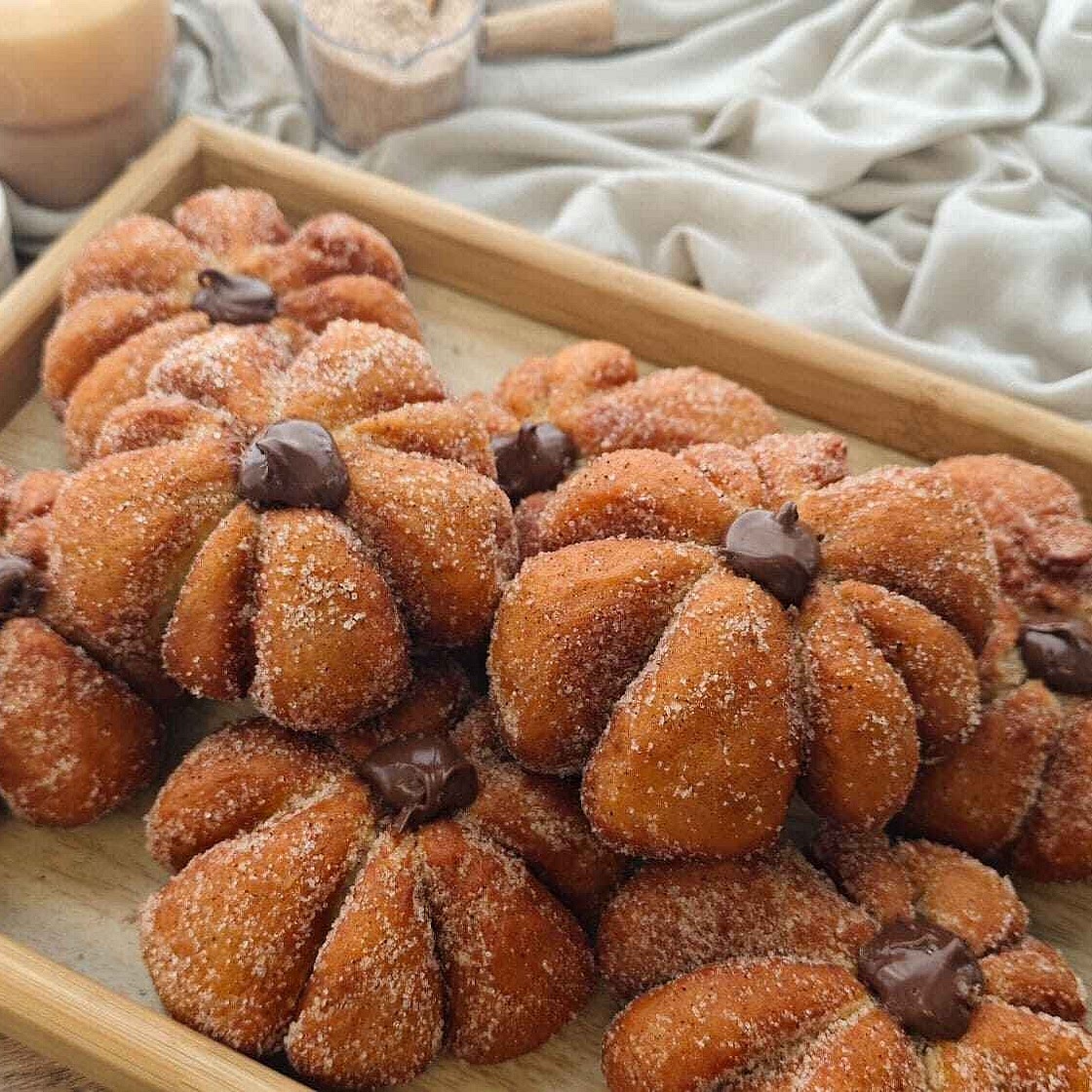 Viral Nutella Filled Pumpkin Shaped Donuts