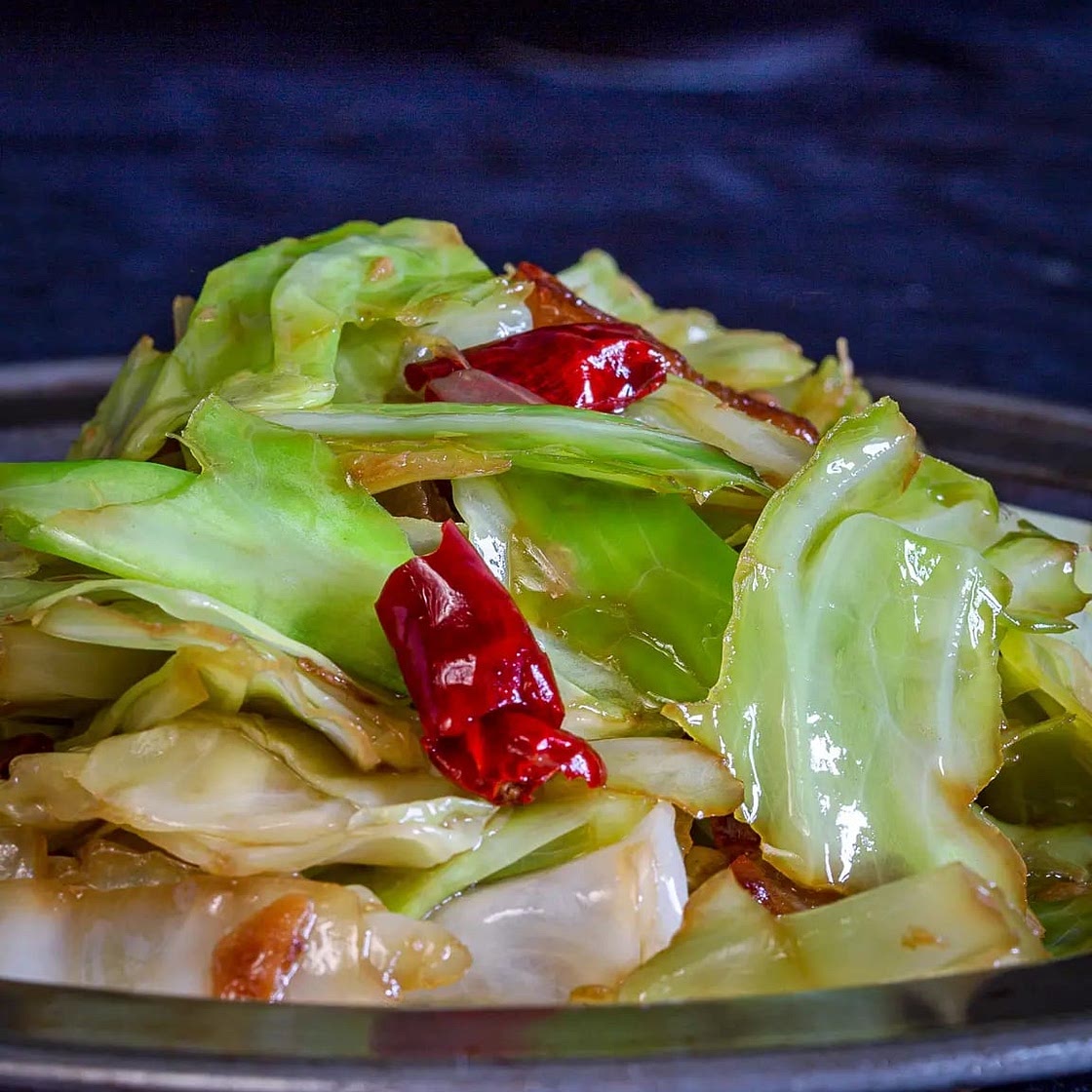 Cabbage Stir Fry With Pork Belly
