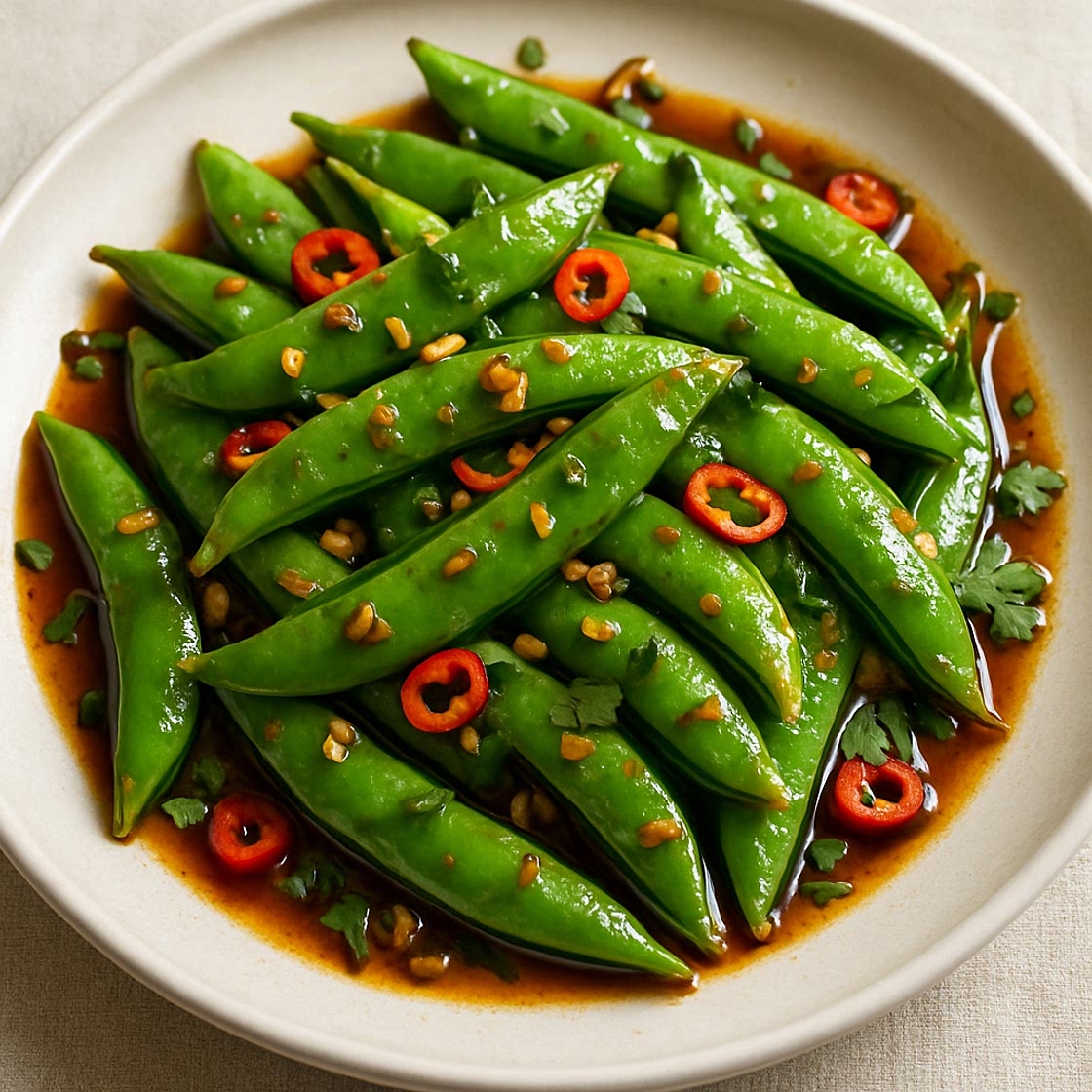 Thai-style sugar snap peas