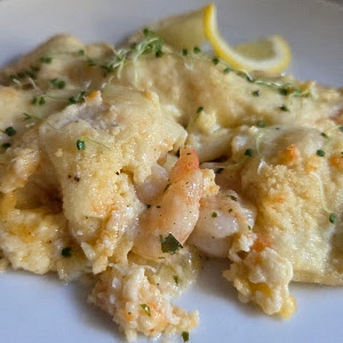 Creamy Shrimp Crepes