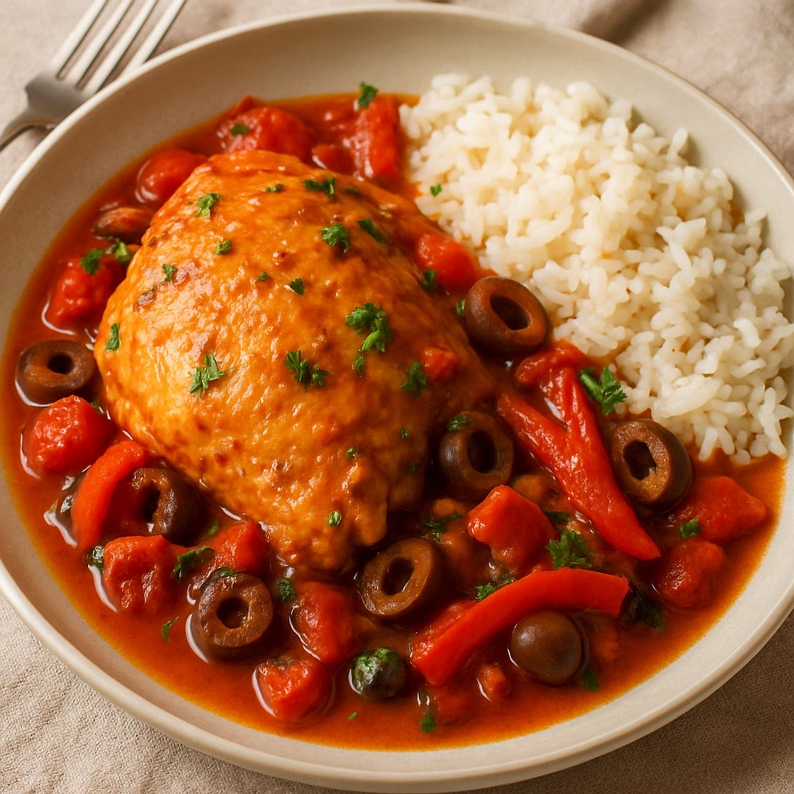 Spanish Chicken (Crock Pot)