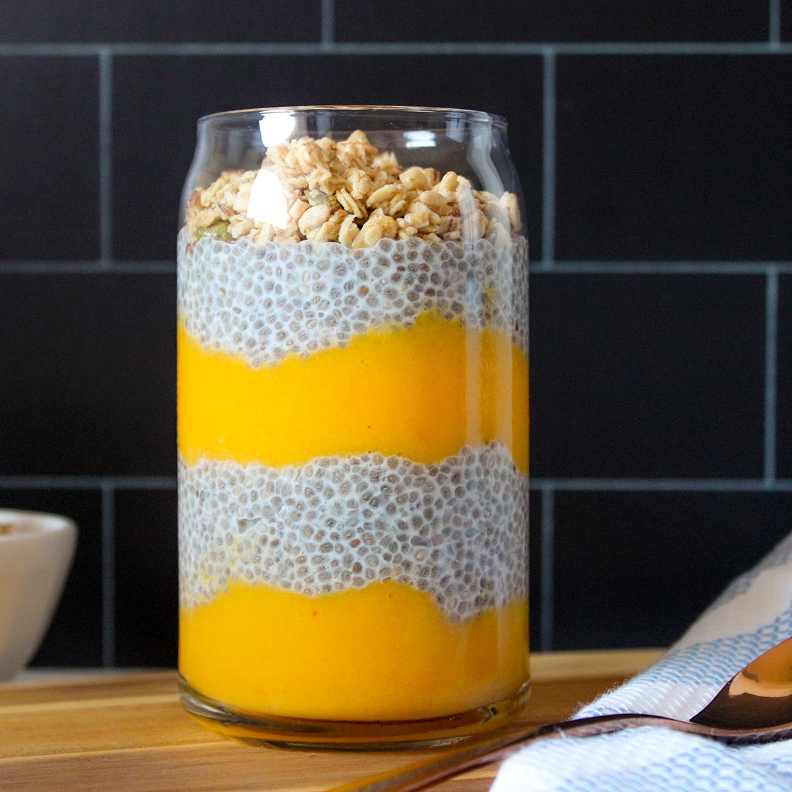 Peach Mango Chia Pudding