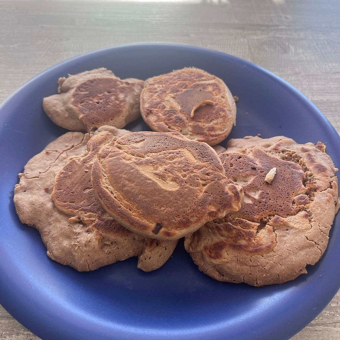 Vegane Buchweizen Hafer Pancakes