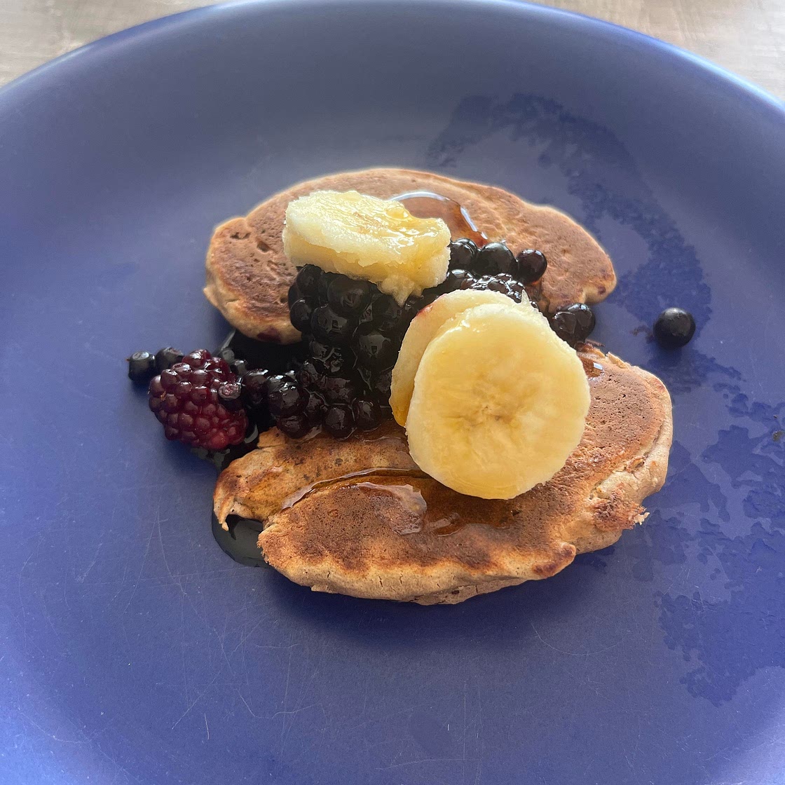 Vegane Buchweizen Hafer Pancakes