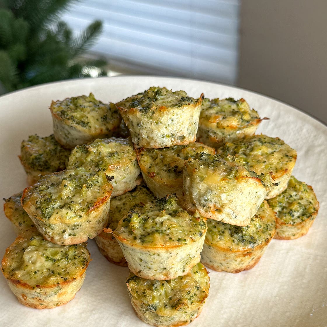 Broccoli Cheese Mini Muffins