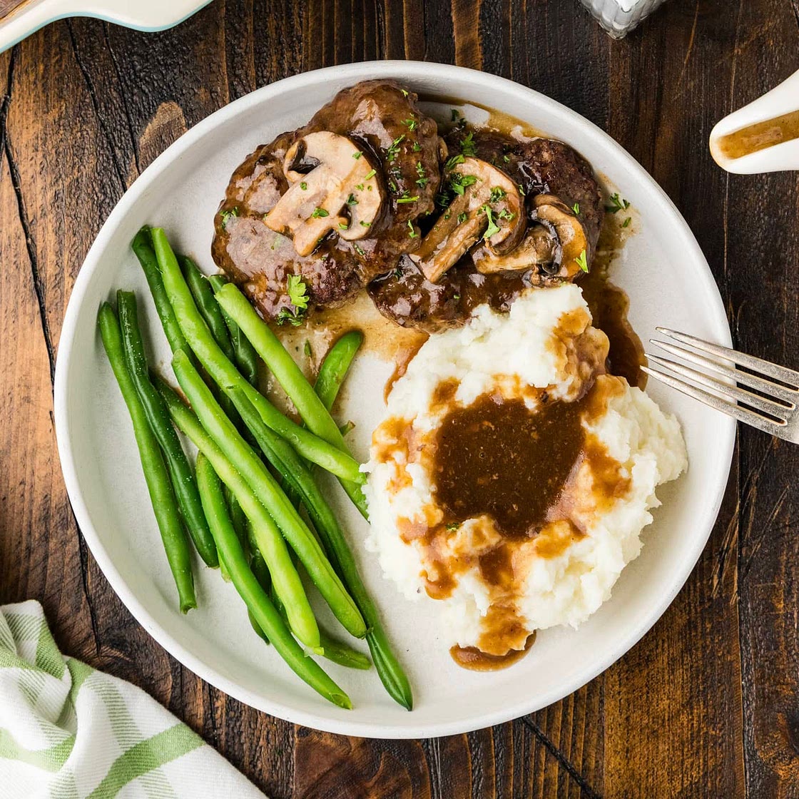 Baked Salisbury Steak with Gravy (3 Ways)