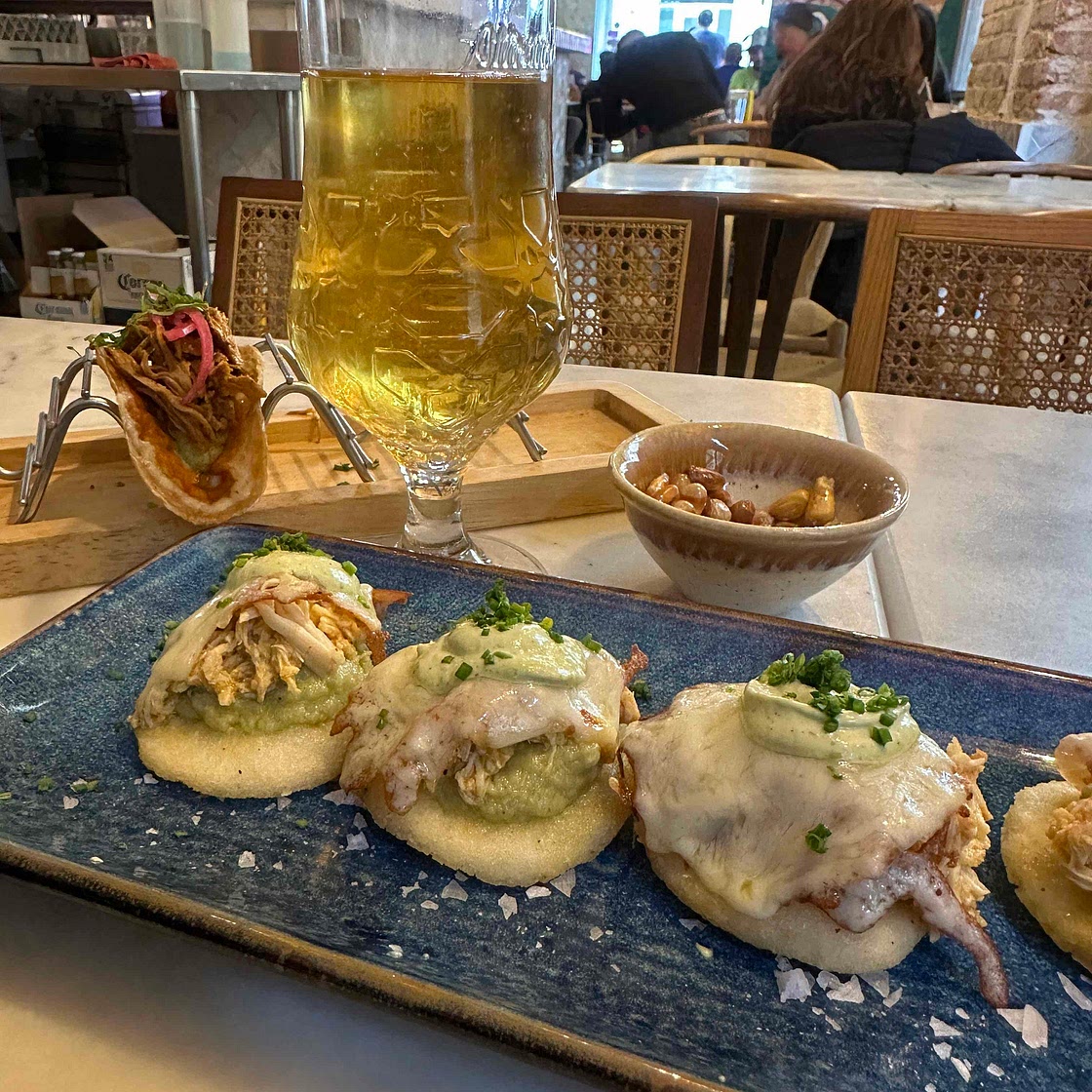 Leigh’s Chicken Arepa Dinner