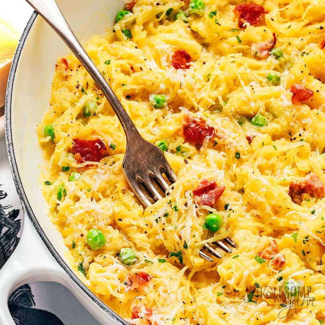 Spaghetti Squash Carbonara