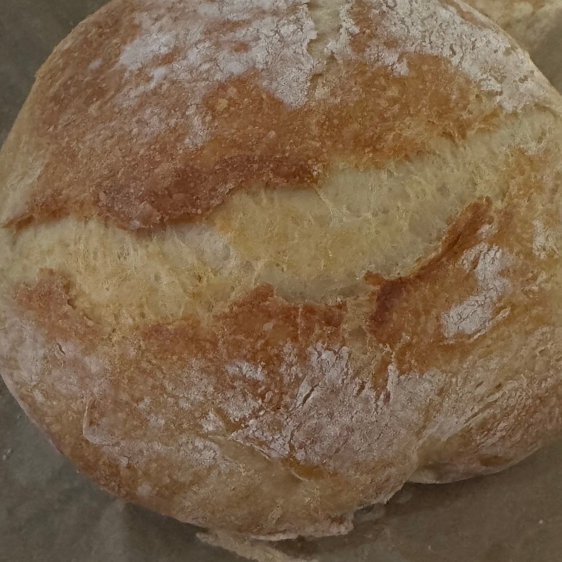 No Knead Ciabatta Loaf