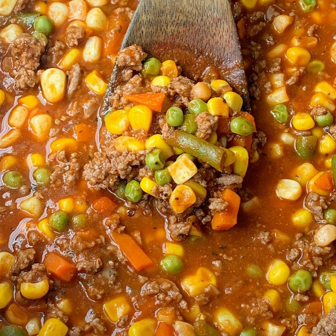 Ground Beef Veggie Soup