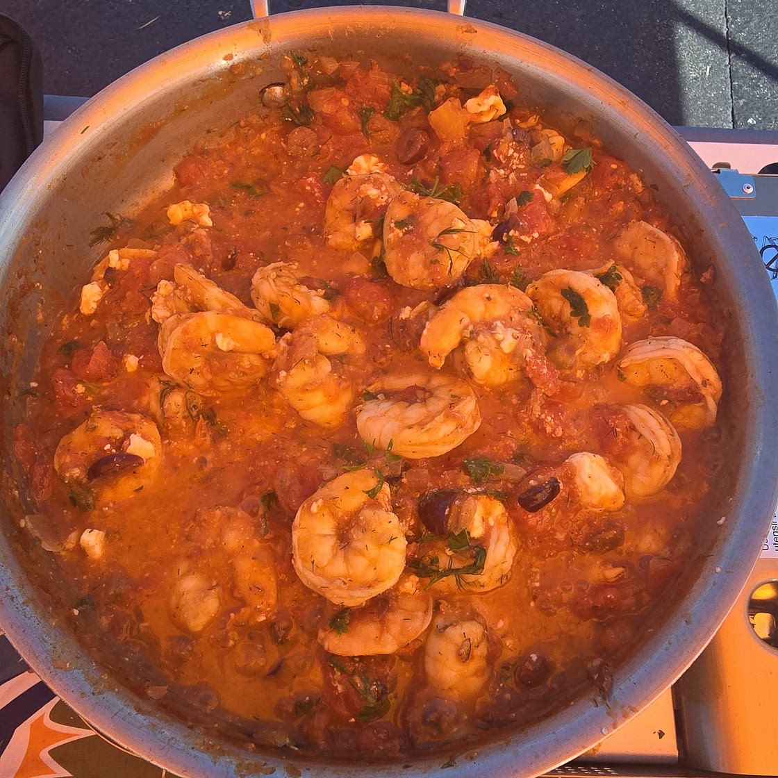 Shrimp Saganaki