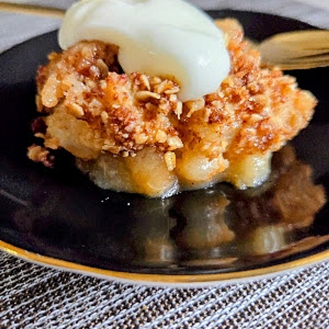 Fresh Pear Crumble