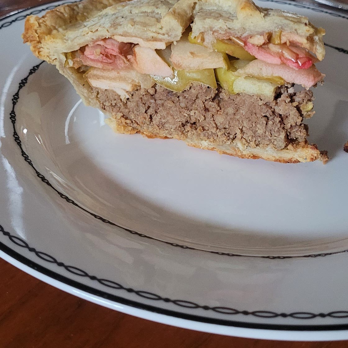 Pork and Apple Pie with Cheddar-Sage Crust