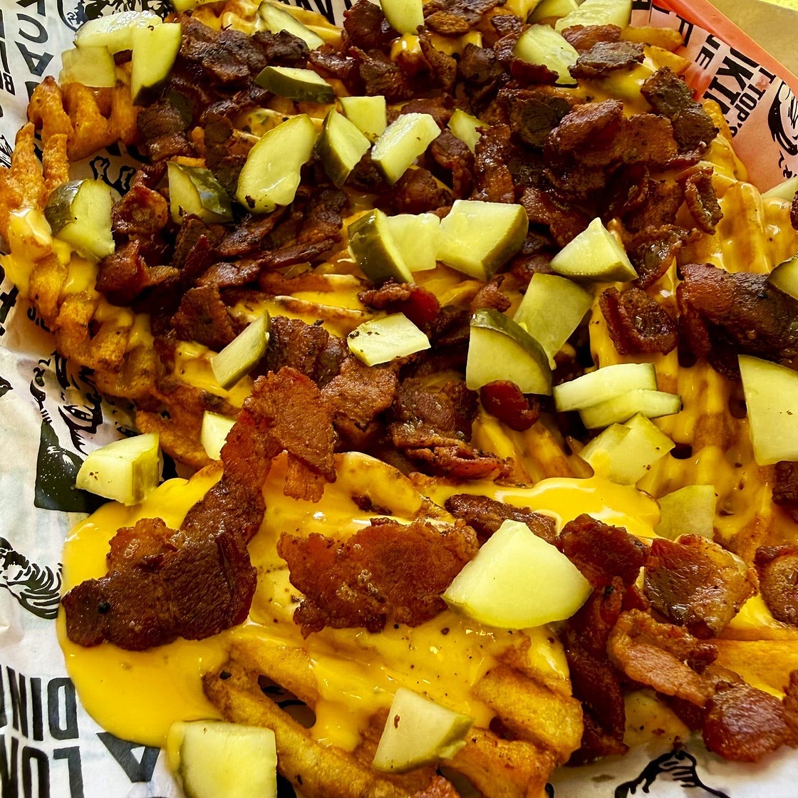 Blackstone Cheesy Bacon Pickle Fries