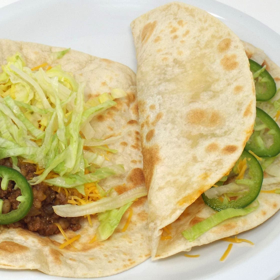 Ground Beef and Barley Soft Tacos