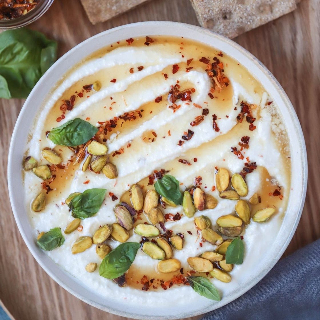 Hot Honey Cottage Cheese Dip